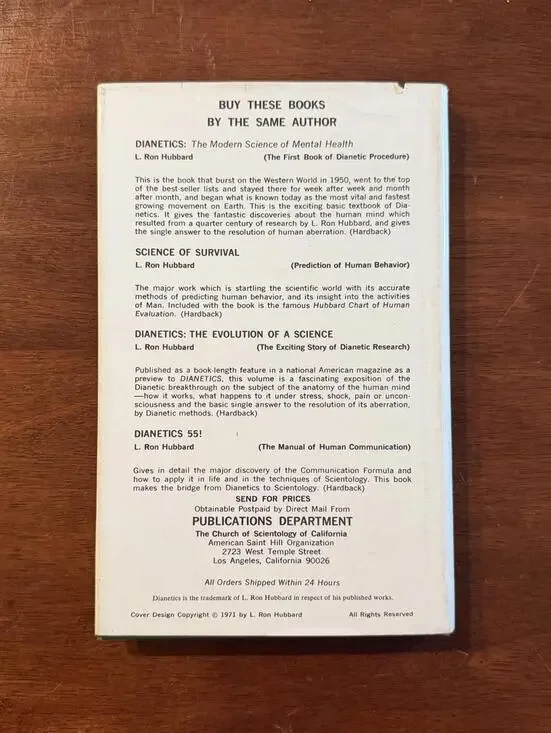 The Problems Of Work By L Ron Hubbard Dianetics 1977 HC/DJ Scientology Book - Picture 2 of 8